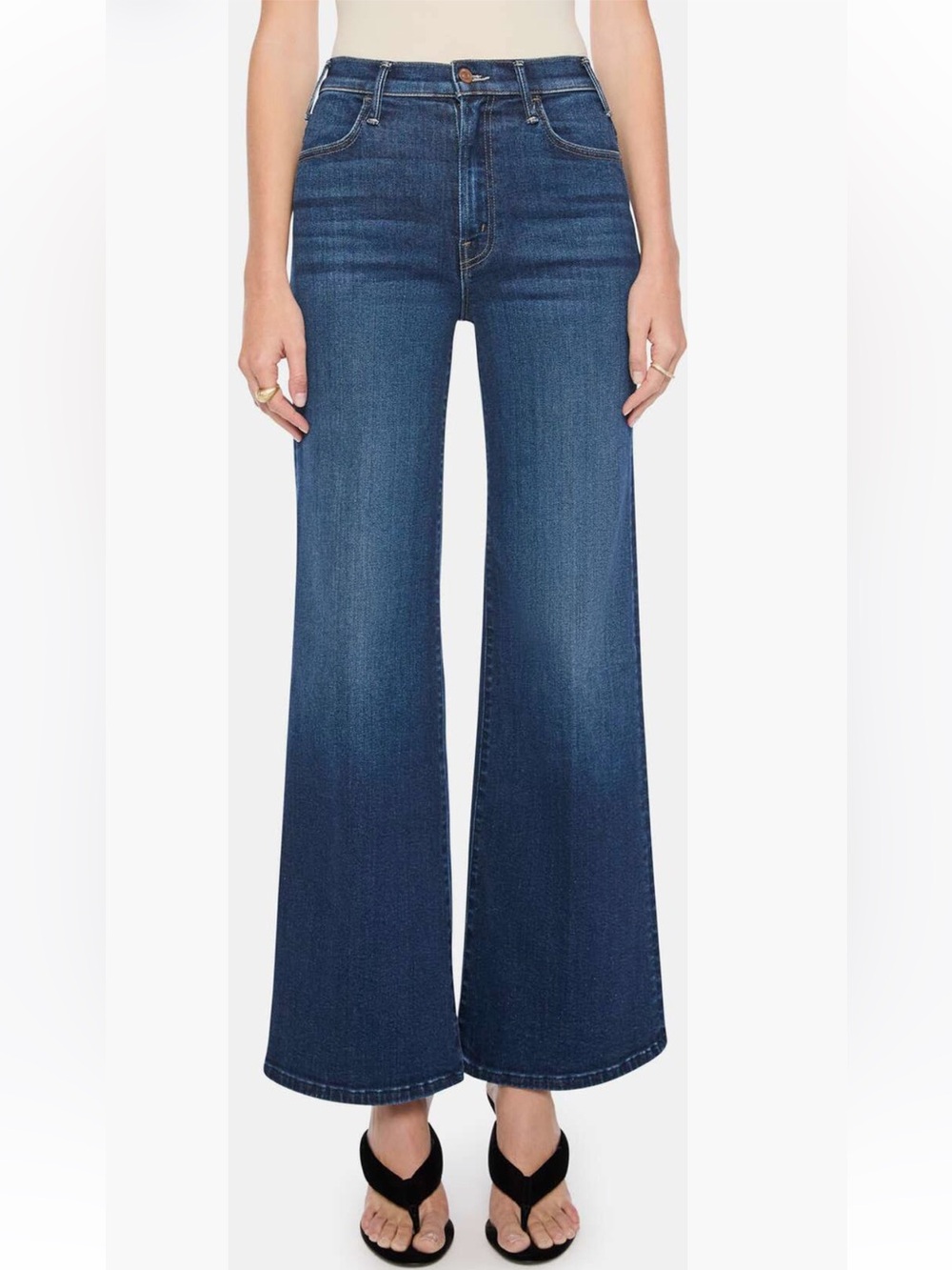 MOTHER The Hustler Roller Sneak High Waist Jeans